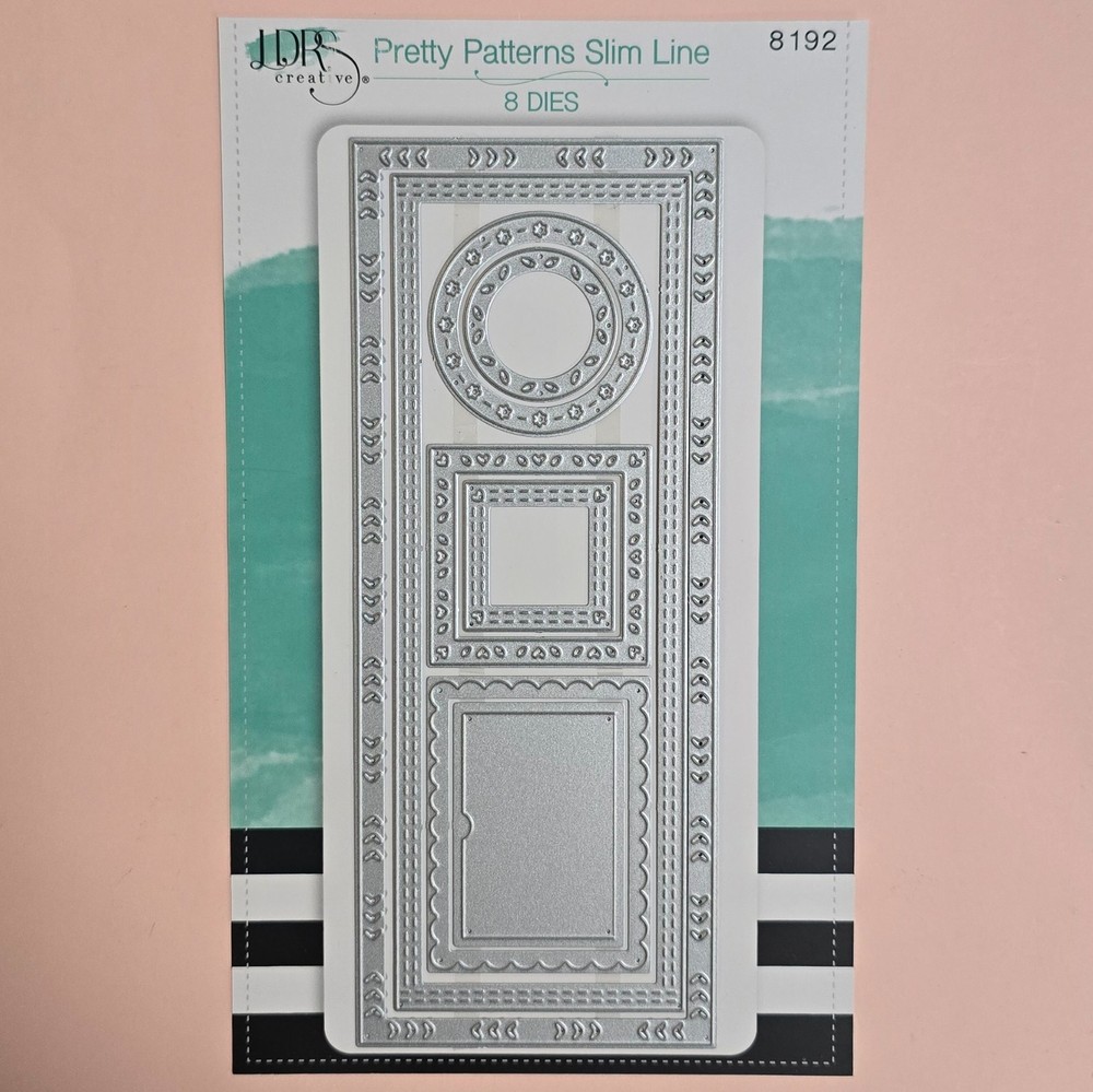 LDRS Creative SLIMLINE PRETTY PATTERNS Die Set w/Storage Envelope