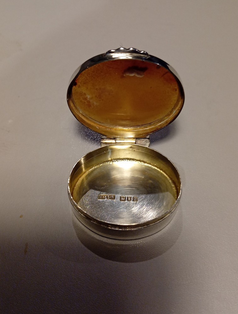 Solid Silver Edwardian Snuff Box Full Hallmarks