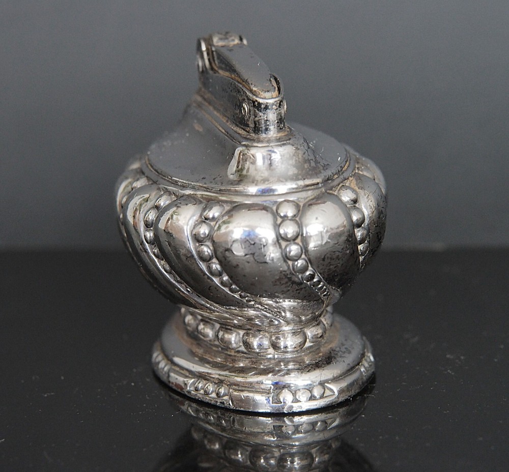 Ronson Vintage Crown Silver Plated Table Lighter