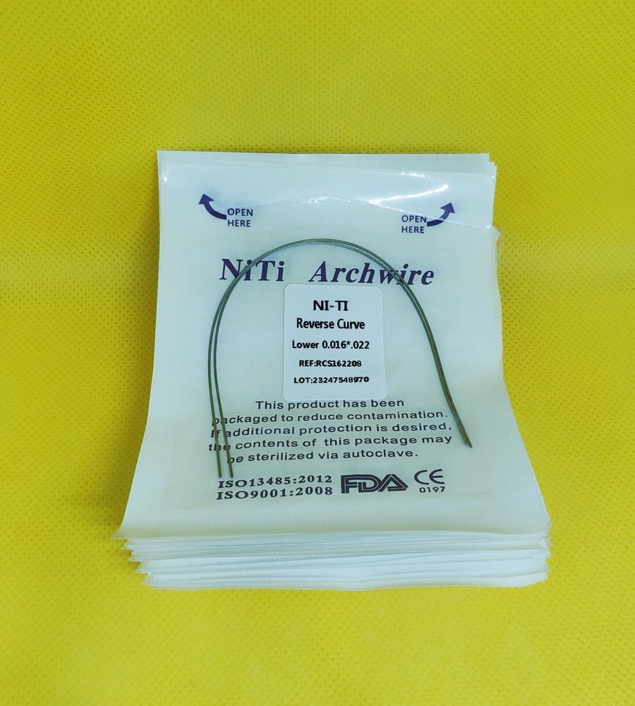 5Pack Dental Orthodontic Super Elastic Reverse Curve NITI Arch Wire Rectangular