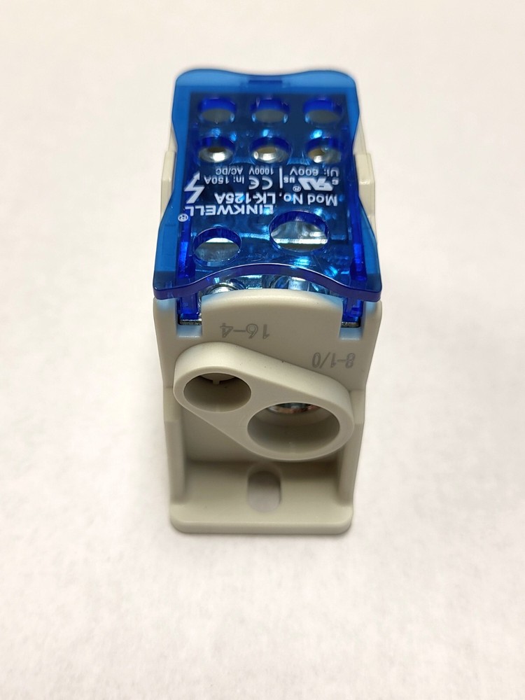 150 Amp Single Pole Power Distribution Block – 2 In/6 Out