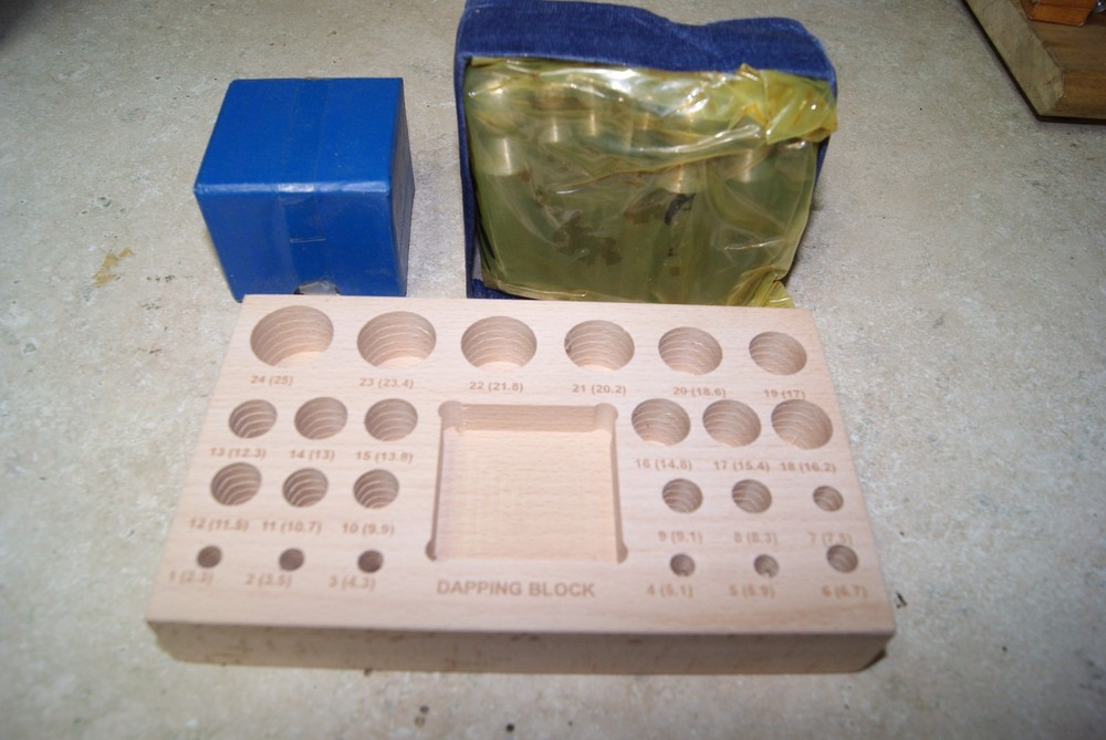 24 PIECE DAPPING PUNCH SET NEW MANTEL CLOCK PARTS