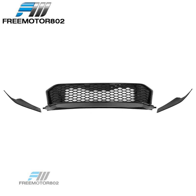 For 25-26 Civic Type R Front Bumper Lower Upper Mesh Grilles Kit Gloss Black ABS