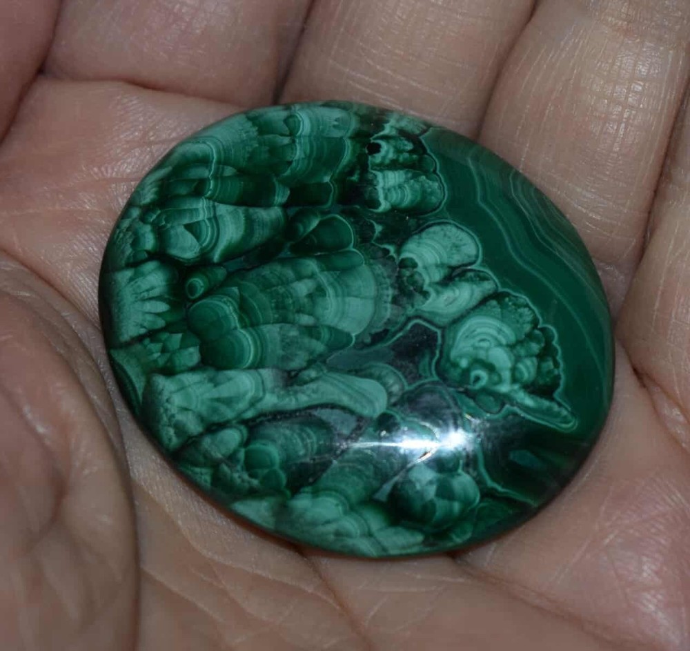 Malachite Worry Stone #7
