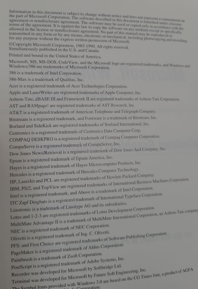 Microsoft Users Guide For Windows 3.0