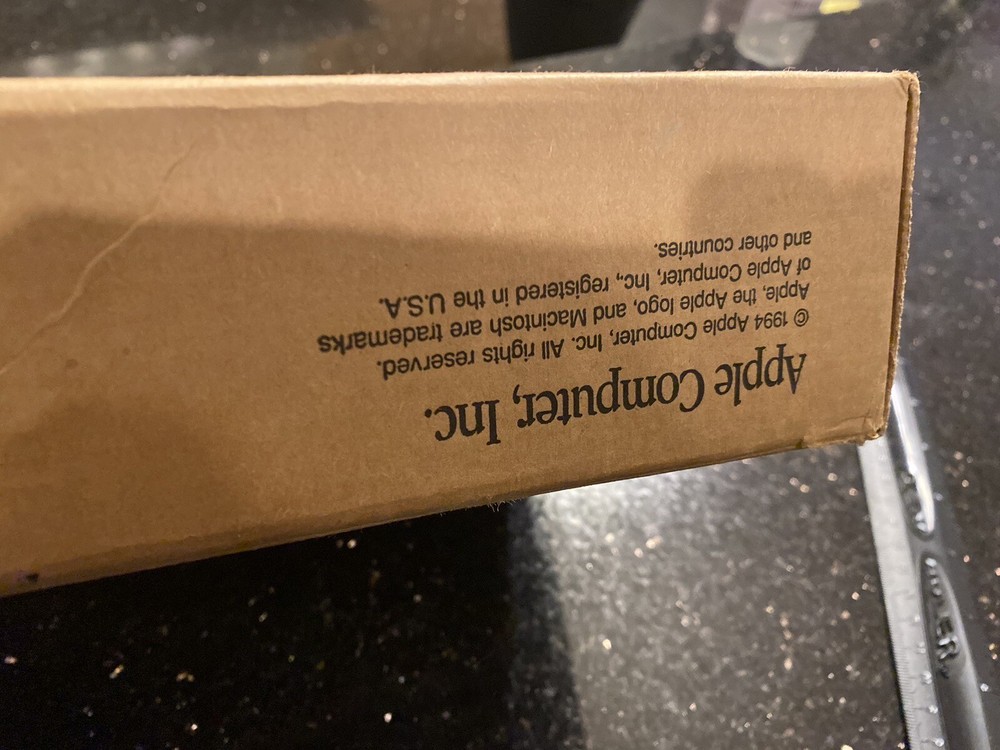 Vintage 1994 Apple Macintosh Accessory Kit Box - NOTE: EMPTY BOX ONLY