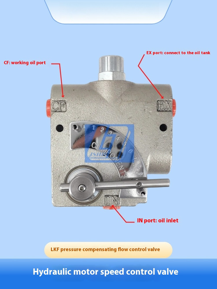 Hydraulic speed control valve winch flow control valve controllable flow valve