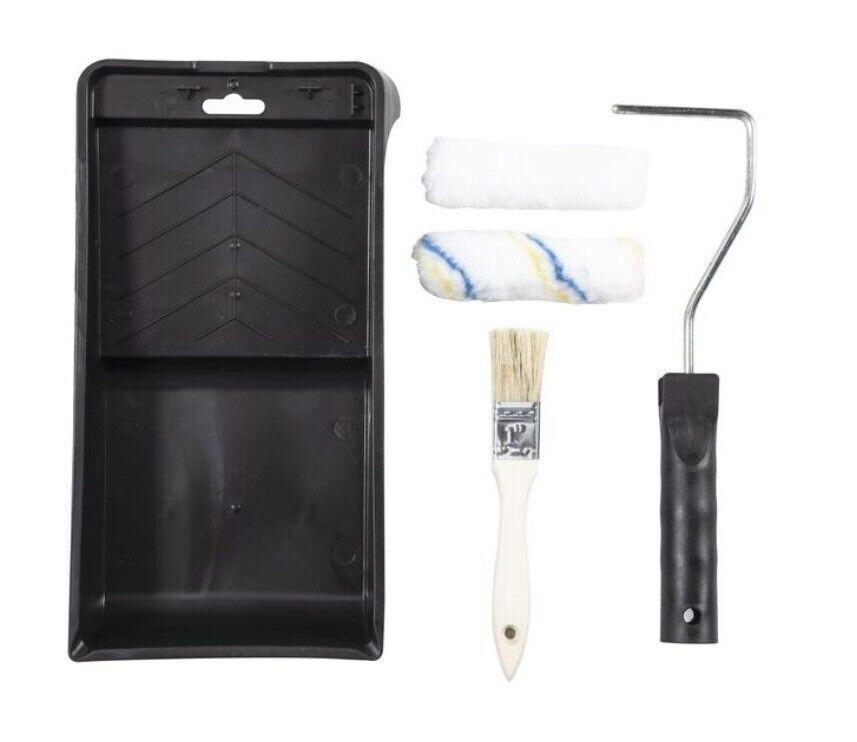 Mini Paint Roller Paint Brush Set Kit 4inch
