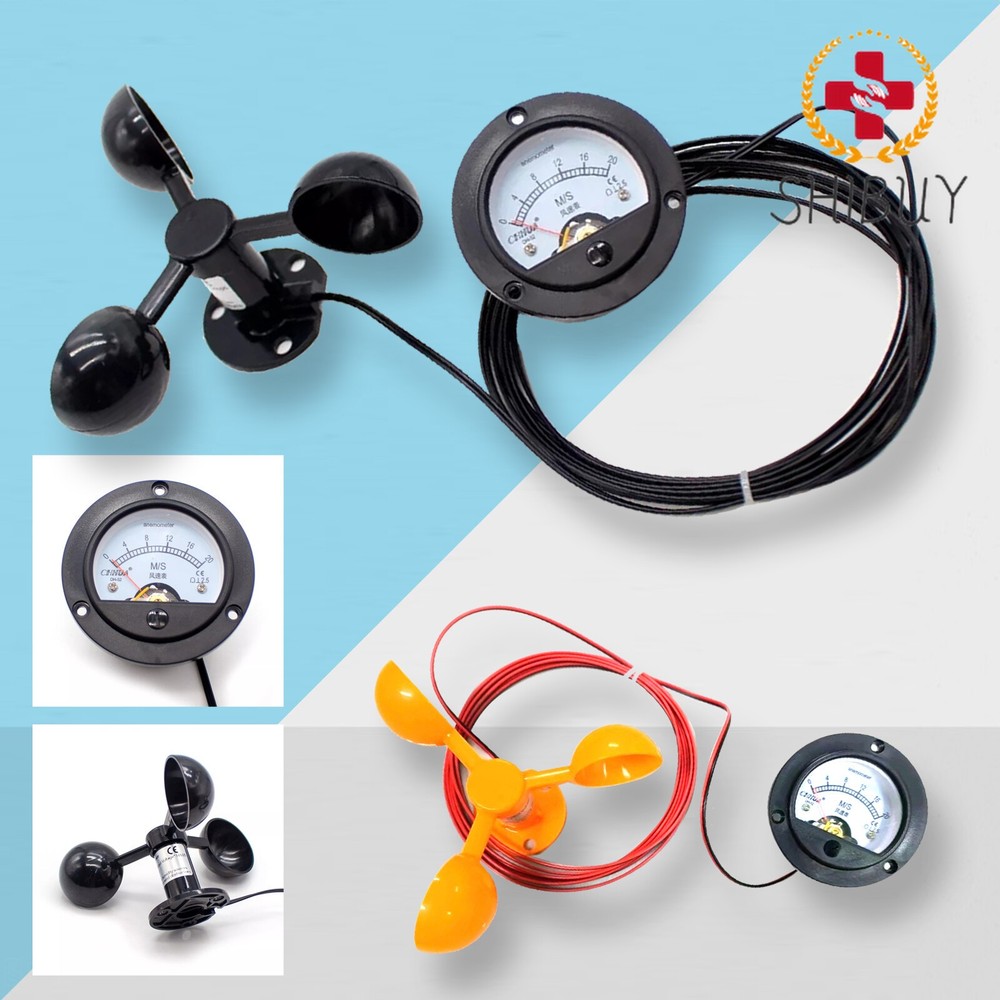 Wind Speed Sensor Tower Crane Self-Generating Type Display Unpowered Anemometer