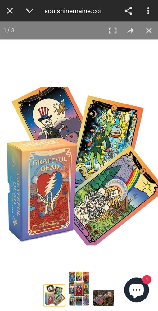 New - Grateful Dead Tarot Deck - Offically Liscensed - Unopened With Guidebook