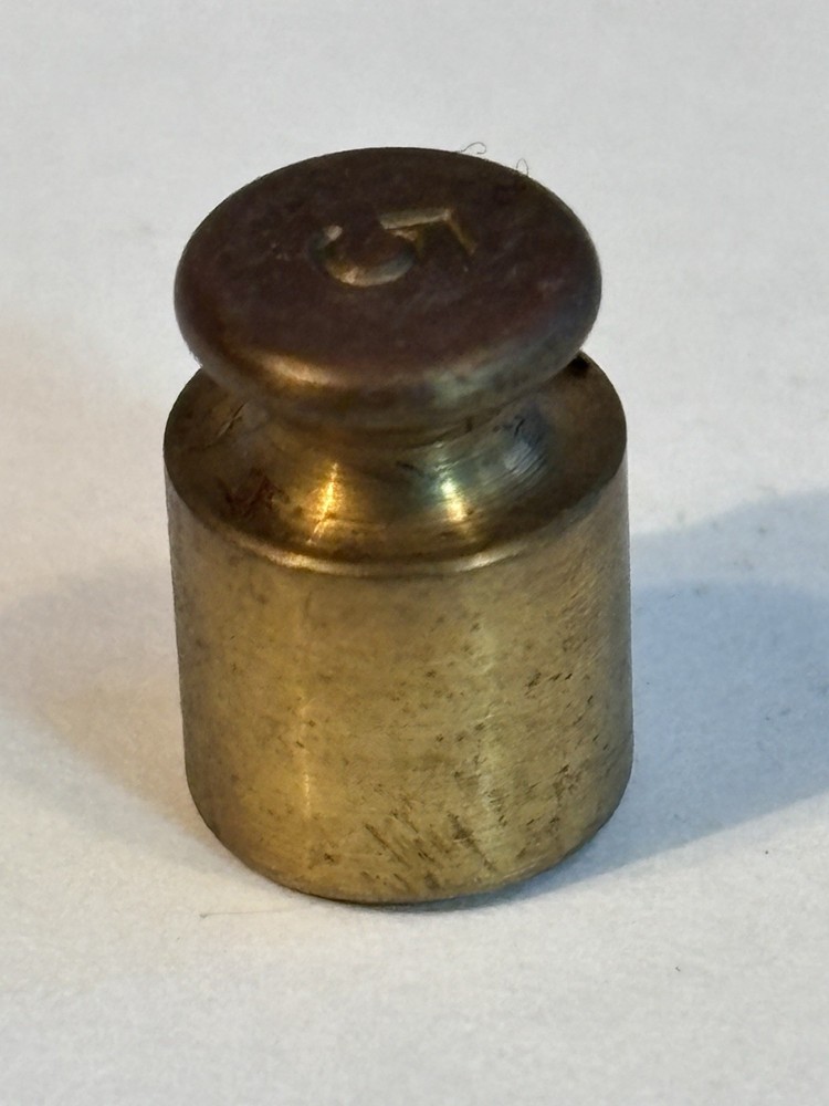 5g Replacement Brass Scale Weight Vintage    #1