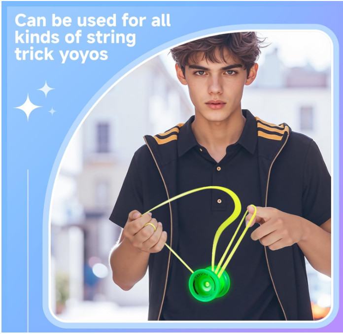 25 Pack Yoyo Strings - Professional Polyester Replacement Yoyo Strings for Re...