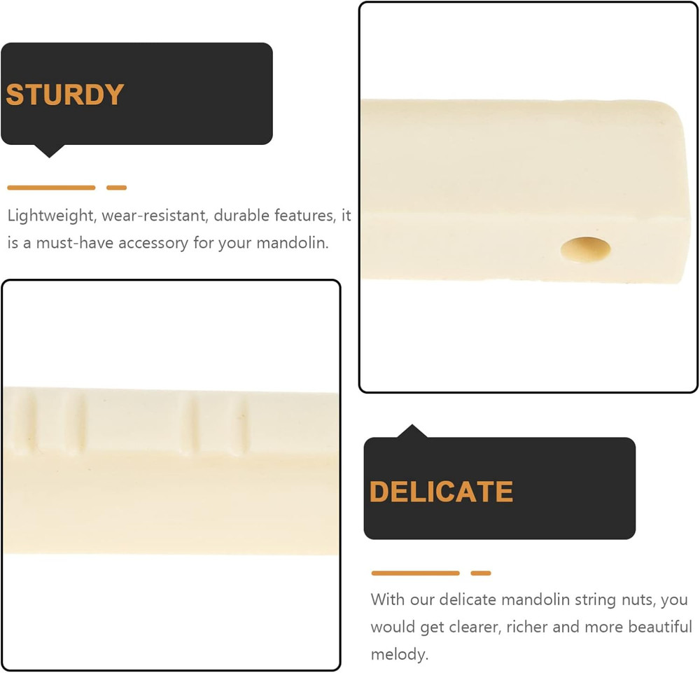 Mandolin String Nuts 2 Pack Lightweight Mandolin Neck Rest Pillow Accessory for