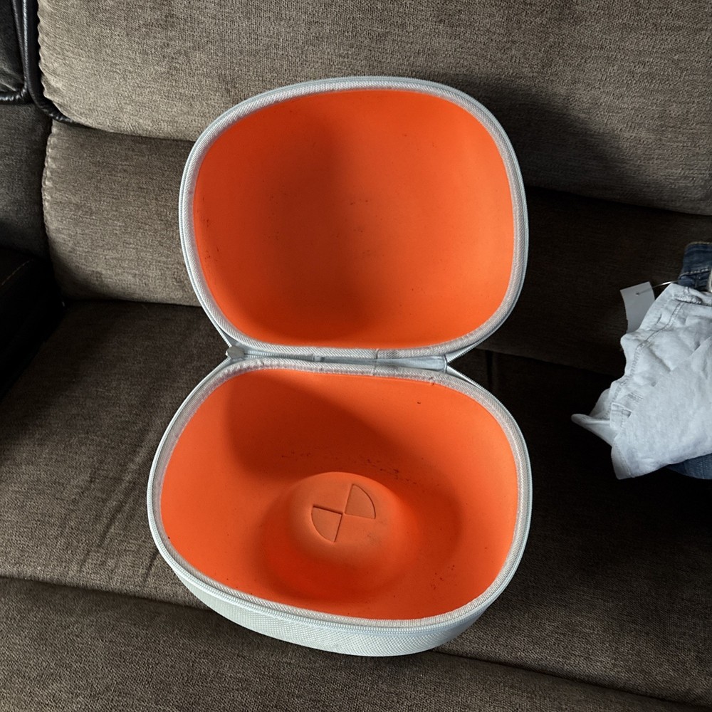 POC Ski Helmet Hard Shell Case Orange Handled Zippered