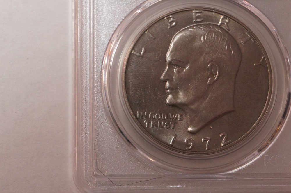 1972-D EISENHOWER DOLLAR GRADED PCGS MS66