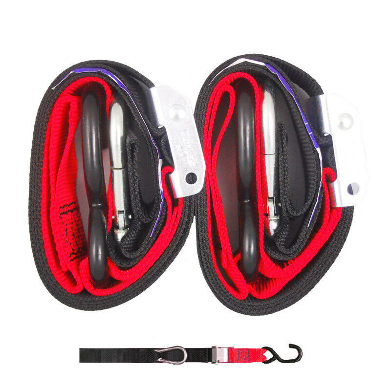 GORILLAS GRIP TIE DOWN 38MM SNAP HOOK BLACK / RED LOOP TOP QUALITY