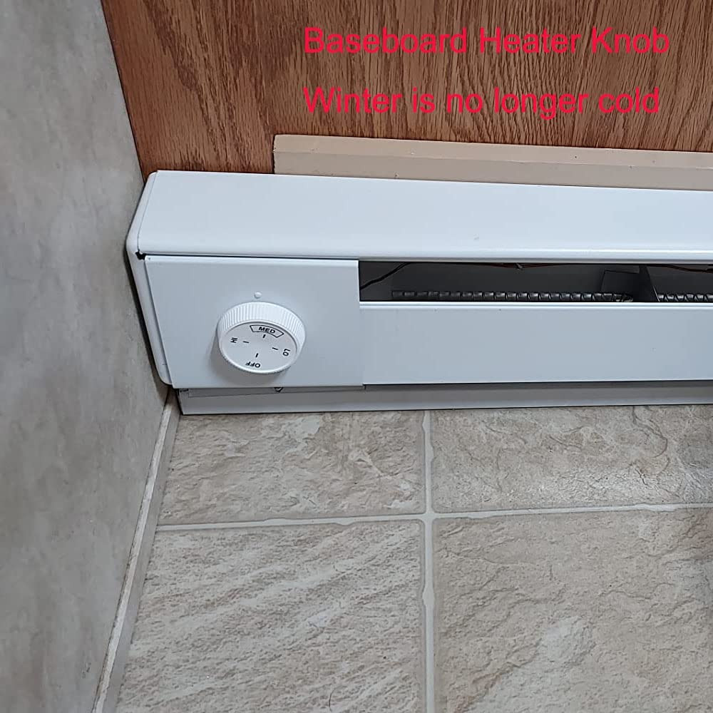 2PCS Baseboard Heater Thermostat Temperature Control Dial Knob Replacement, Base