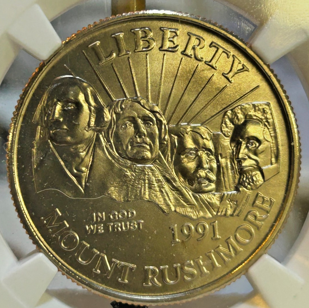 1991 D Mount Rushmore Half Dollar MS69