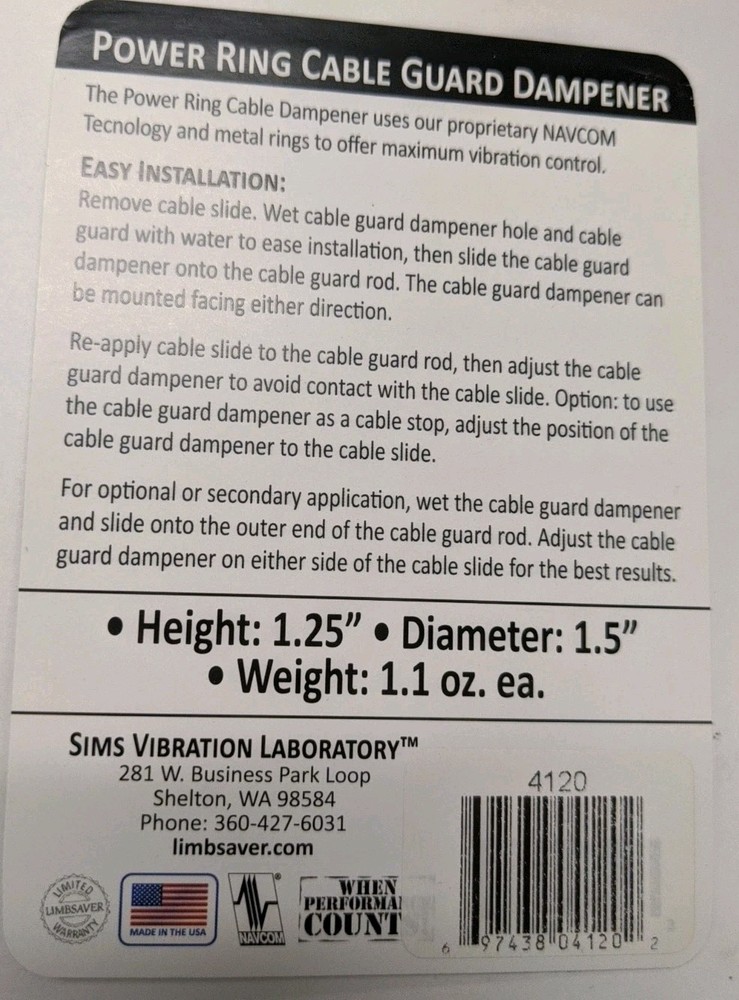 Limbsaver Cable Guard Dampener For Compound Bow