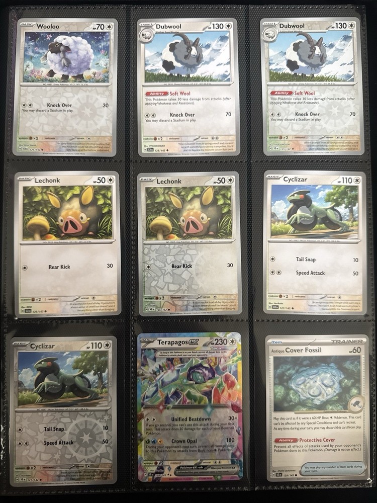 Complete Stellar Crown Base Set With Holos + EX + Energies!