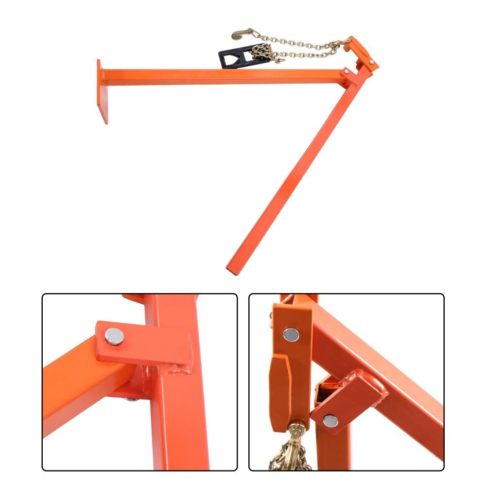 36" T Post Puller Heavy Fence Post Puller W/ Puller Plate & 47" Lifting Chain