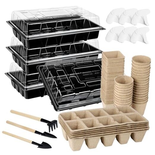 193 Pack Seed Starter Kit Including Seed Starter Tray Peat Pots for Seedlings