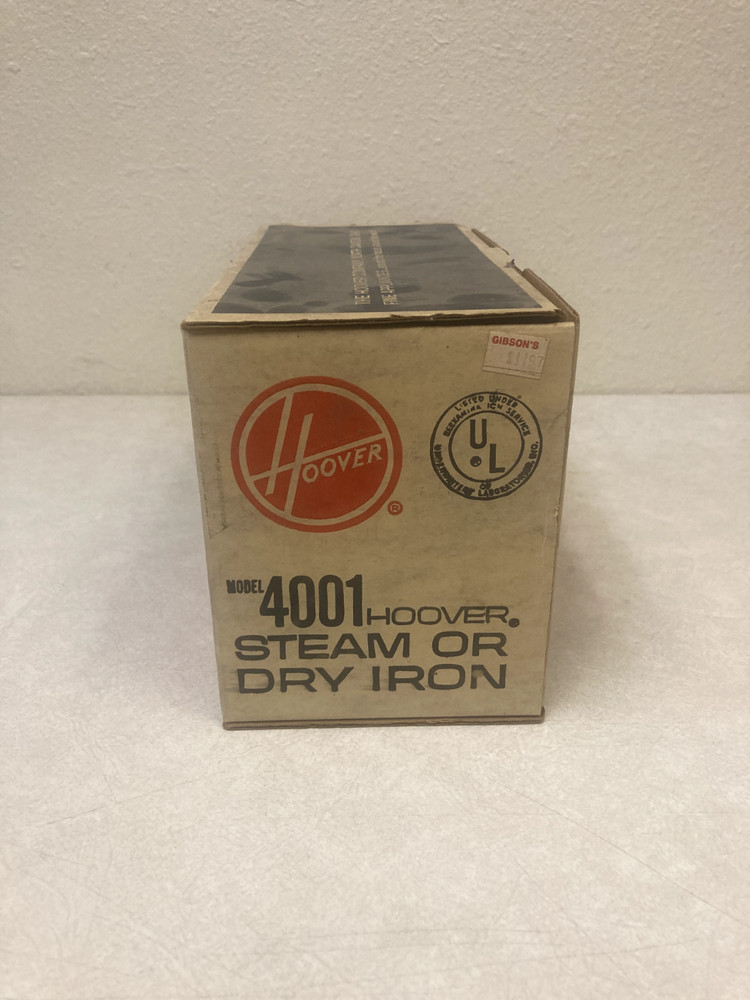model 4001 stream/dry iron