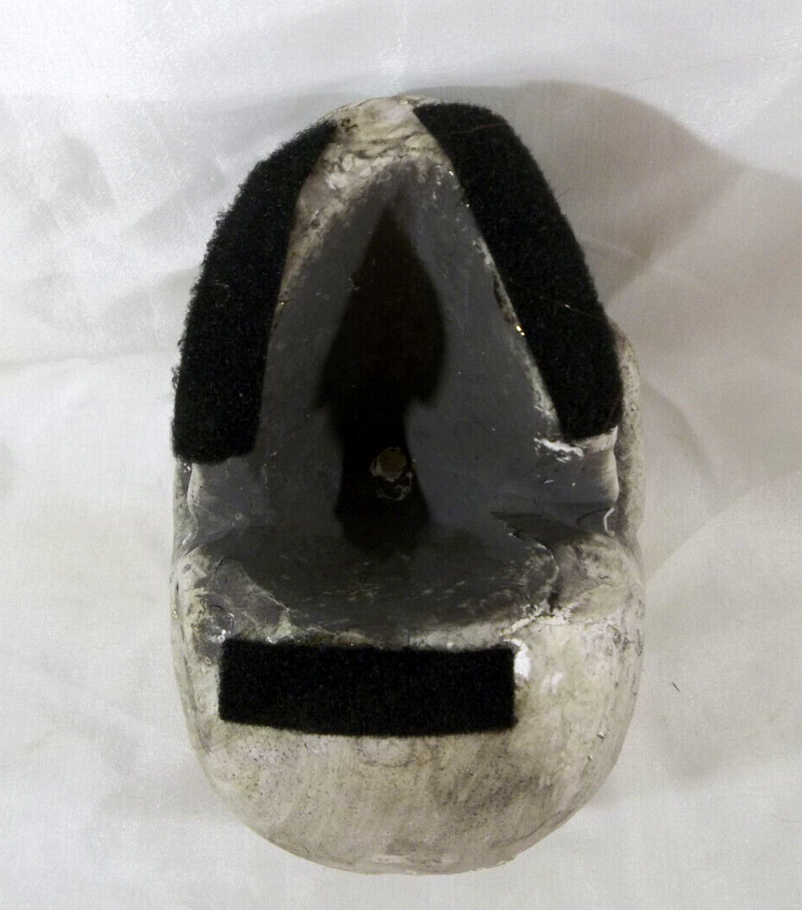 Halloween Styrofoam Skull with 3 Hook and Loop Fastener Strips