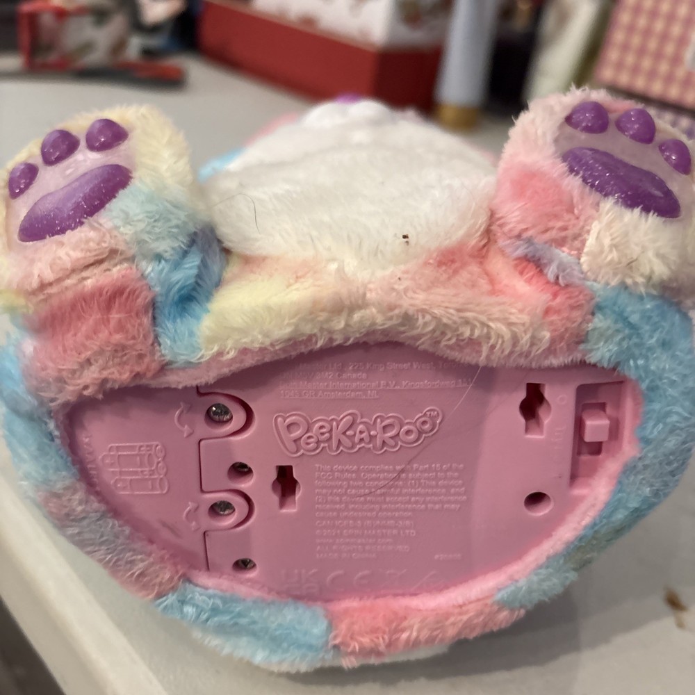 PEEK A ROO RAINBOW PANDA PLUSH INTERACTIVE TOY
