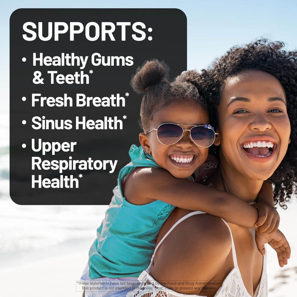 NatureWise Probiotics for Teeth & Gums - Mint Chewable Tablets 50 Count