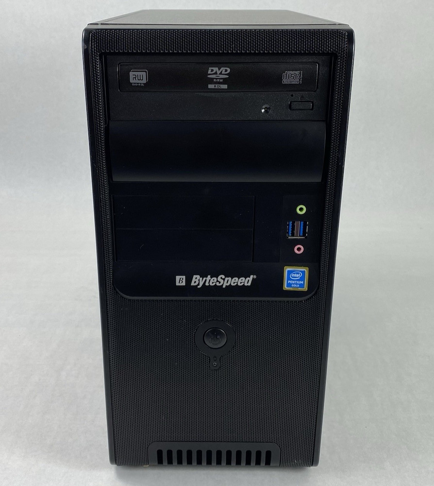 ByteSpeed H310M ATX Mid Tower Computer Case with 350W Power Supply
