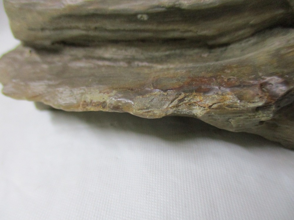Solid Concrete Realistic Brown Log Shaped Figurine