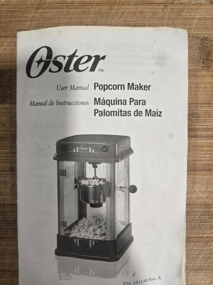 Oster 8 cup Professional Popcorn Maker