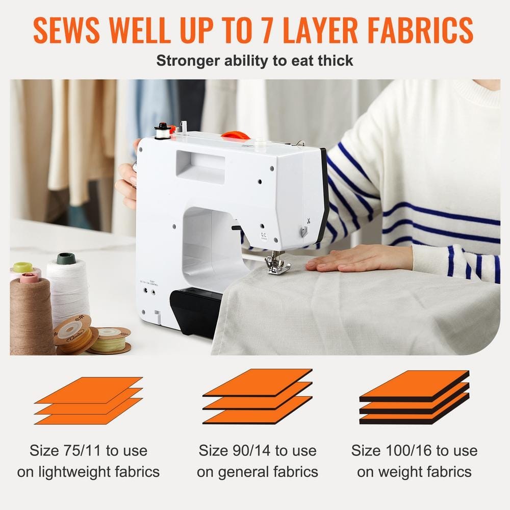 SVOPES Portable Sewing Machine, 38 Stitches, Reverse Function, Dual Speed