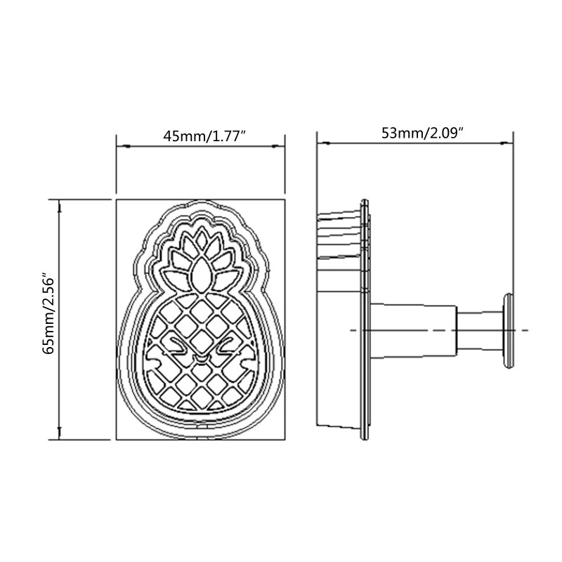 3D Pineapple Shape Kitchen Baking Mold Plastic Cake Decorating Tools Mold
