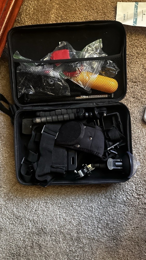GoPro HERO5 Black Accessory Bundle with Carrying Case, Mounts, Straps & Grip