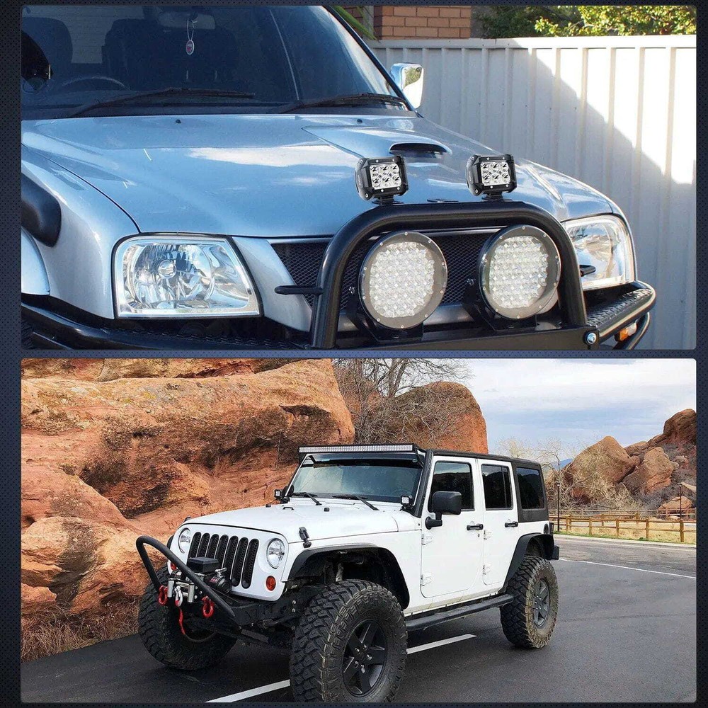 Nilight Universal Slide Base Mount Bracket (Pair)