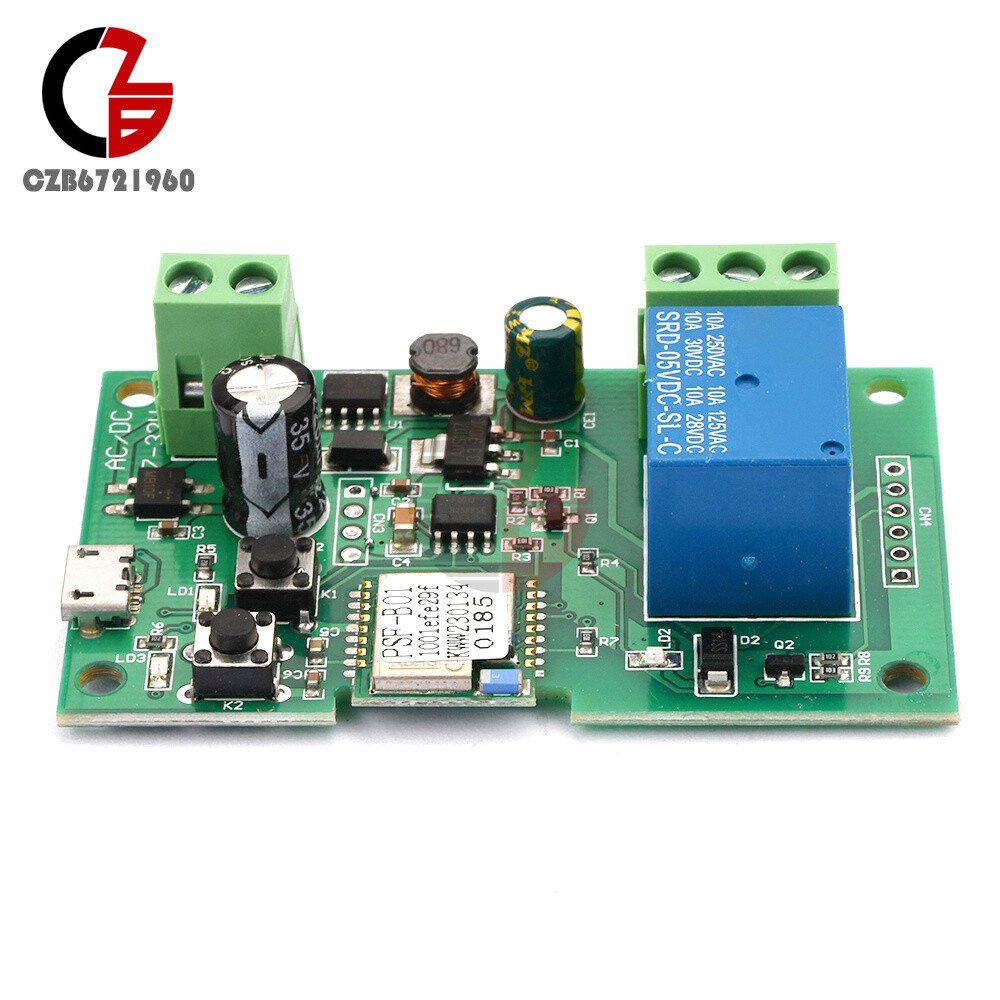 DC 5-12V Self-locking WiFi Wireless Smart Switch Home Relay Module