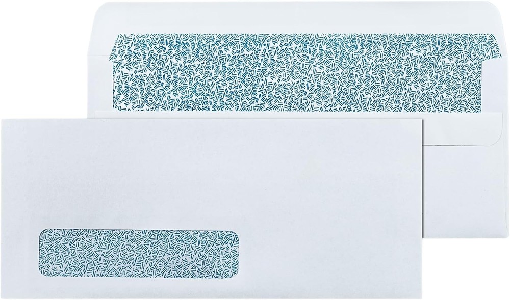 Effortless Secure Mailing - 20 Self-Seal Left Window Envelopes - White Size 10