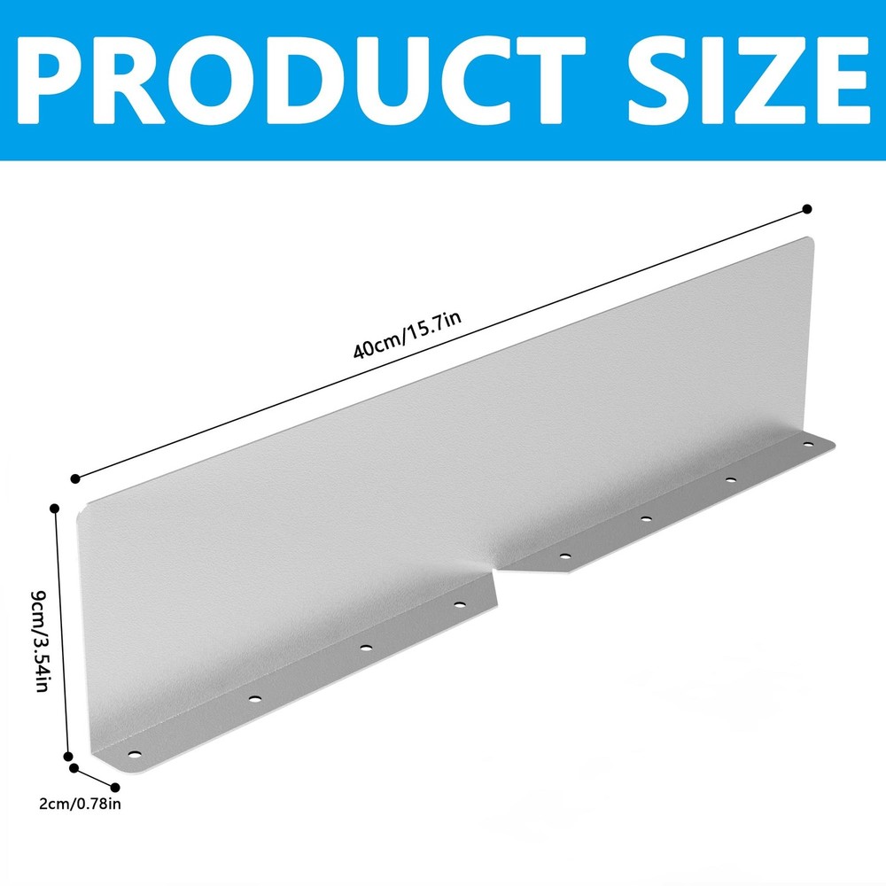 2 Pcs Gutter Valley Splash Guards,Rain Gutter Valley Roofing Gutter Guards, D...