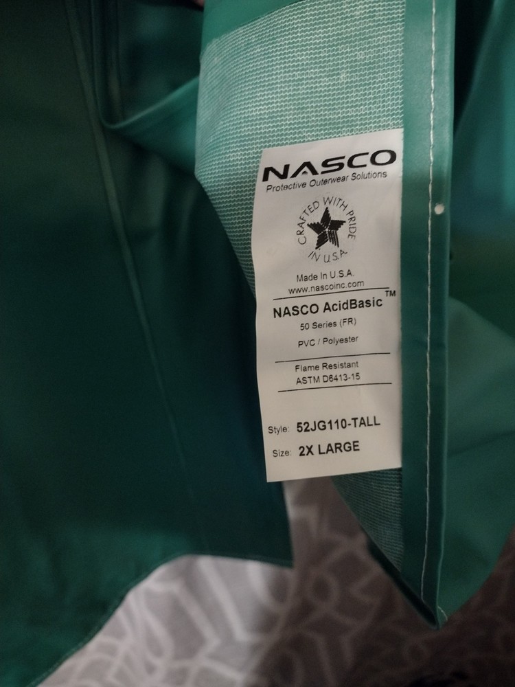 Nasco Acid basic Chemical Jacket 2X