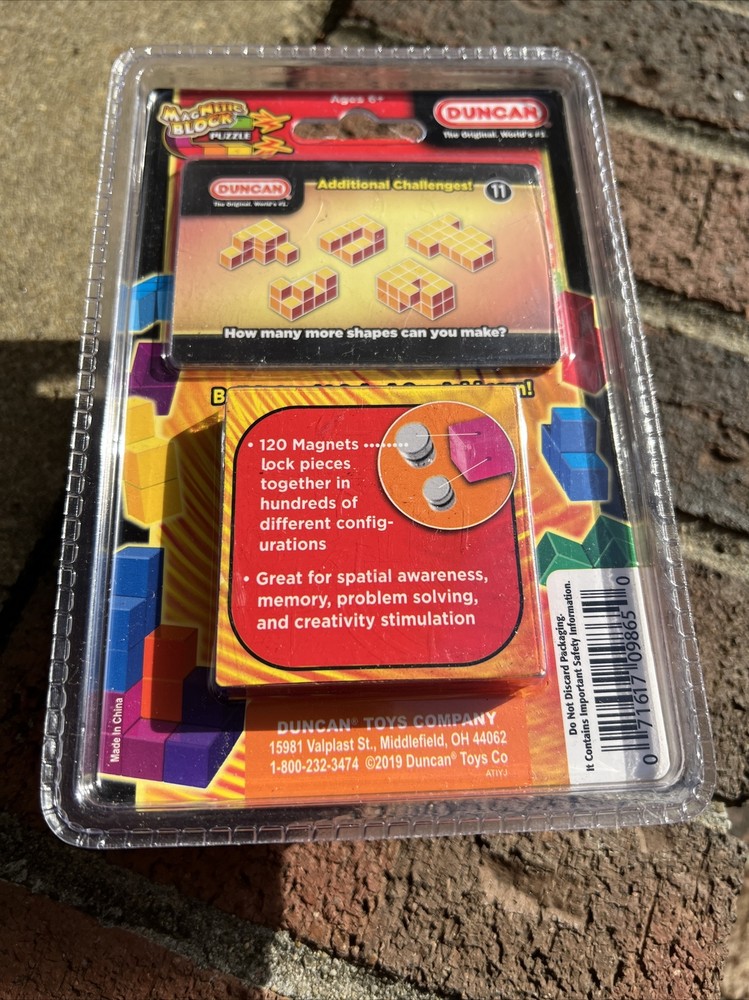 Duncan Magnetic Block Puzzle Game - Build, Stack, Solve Brain Teaser