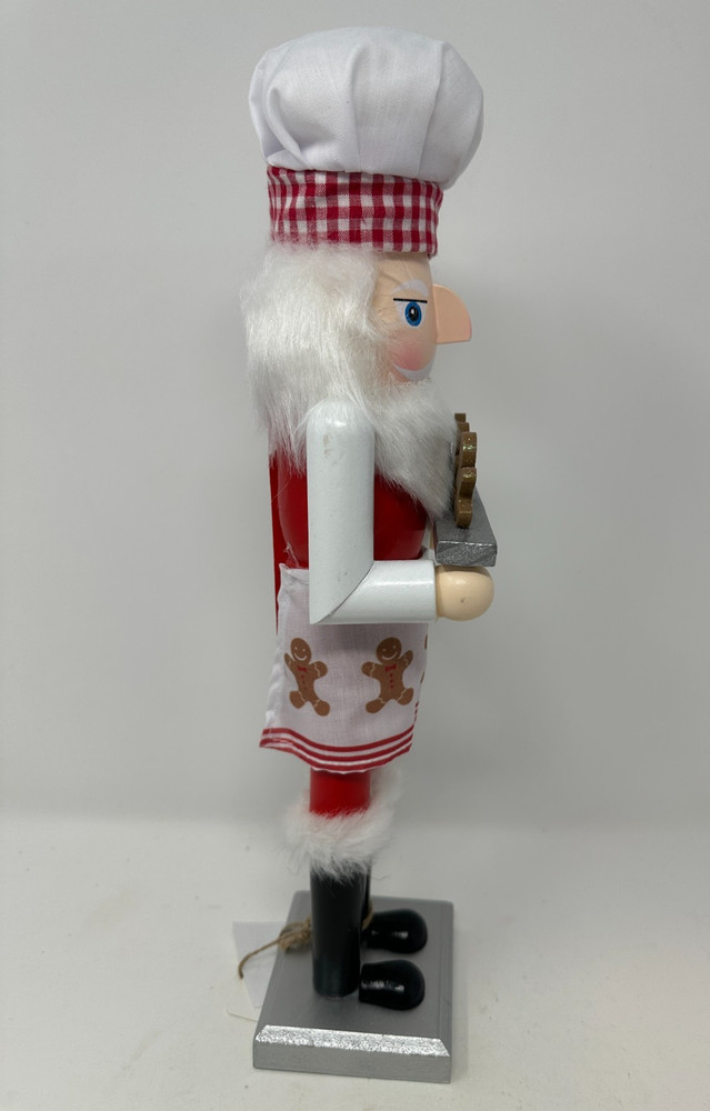 Christmas Gingerbread Baker Nutcracker Soldier, Chef Nutcracker, NEW, 15"