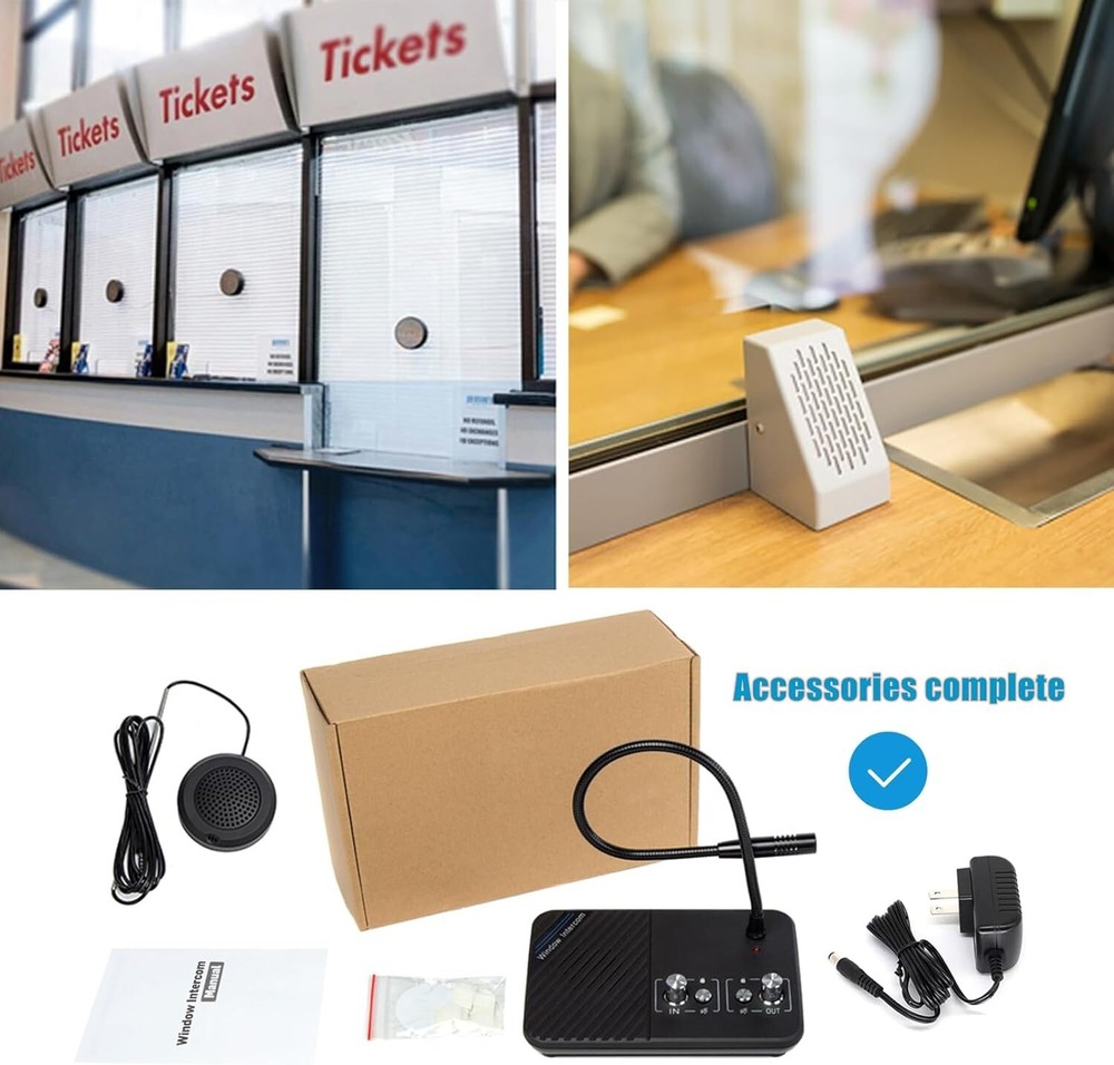 Window Speaker Intercom System, Window Intercom, Anti-Interference Dual Way