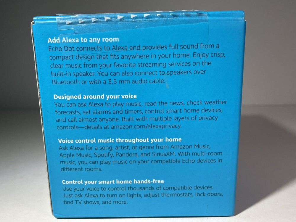 Amazon Echo Dot (3rd Generation) Smart Speaker - Charcoal NOB