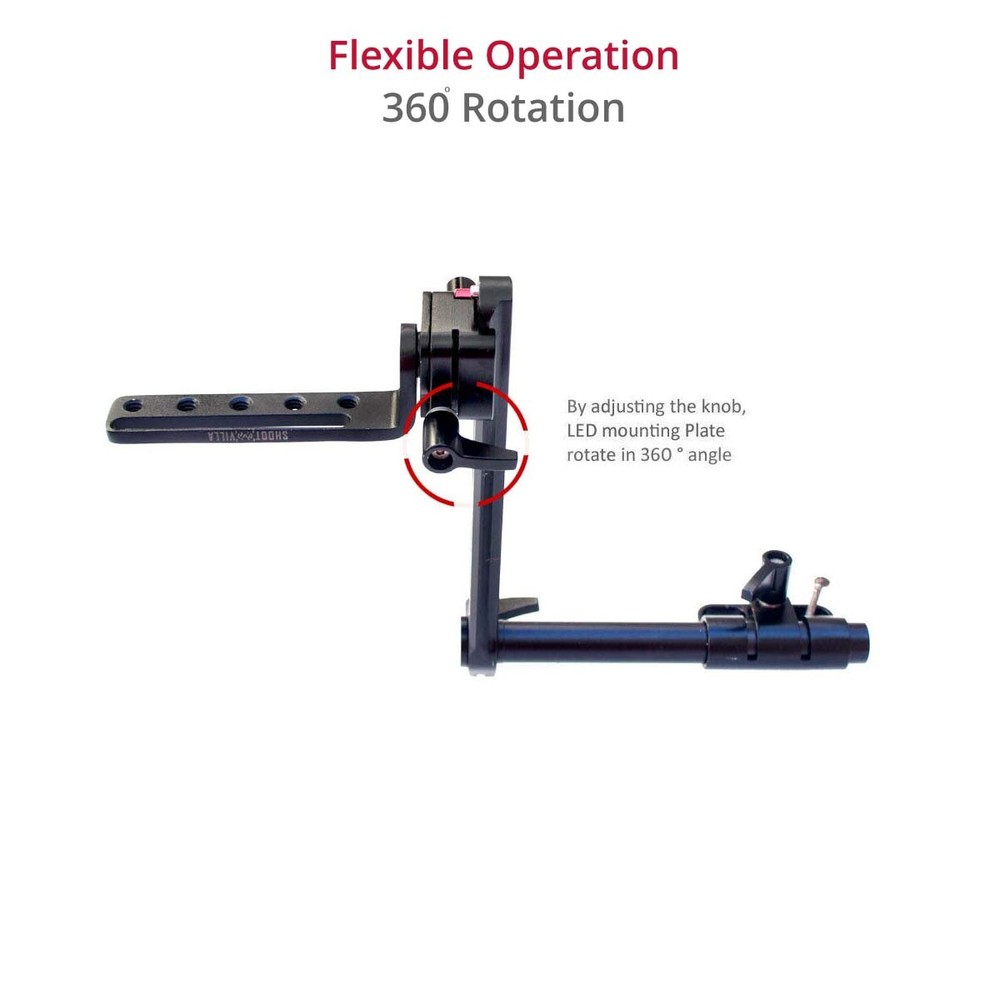 Shootvilla 360 Degree EVF Mount bracket For Handheld,Shoulder Kit and Tripod