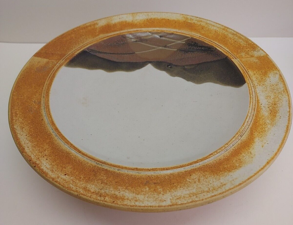 Studio Pottery Rob Wiedmaier Cake Plate Landscape