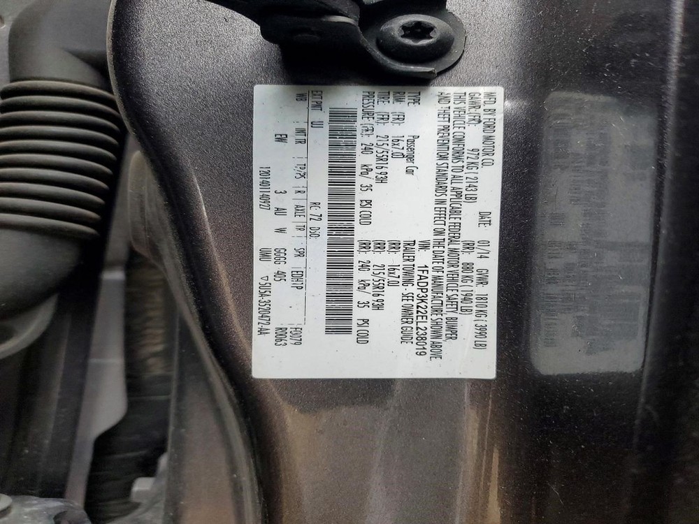 2014 Ford Focus Air Shutter