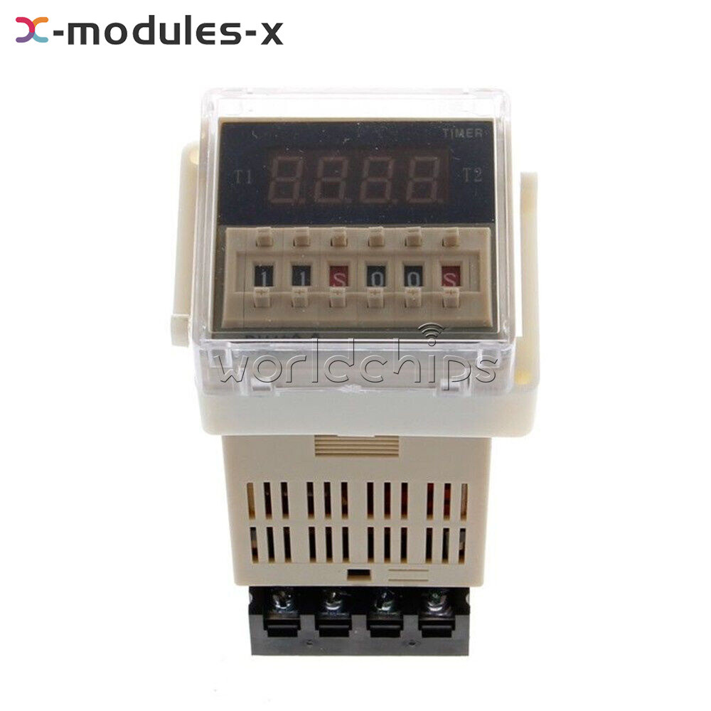 DH48S-S Digital AC 220V Precision Programmable Time Delay Relay + Socket Base