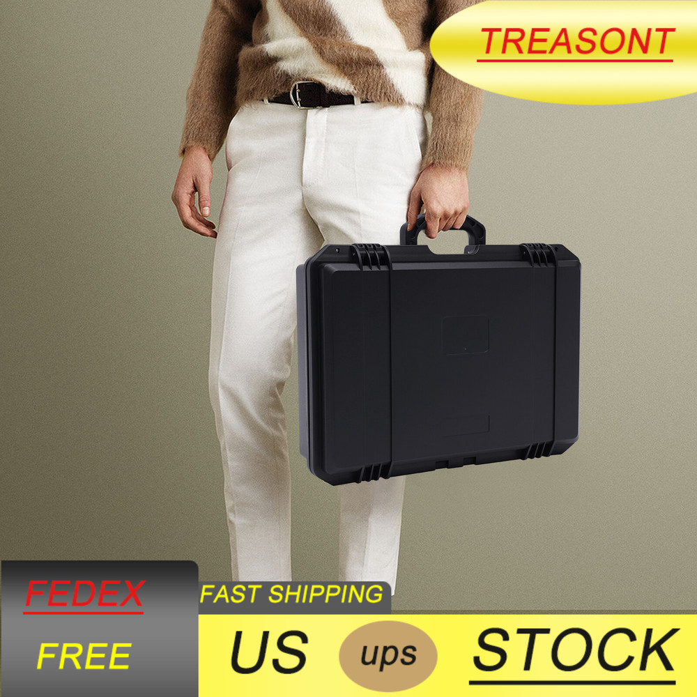 15 Slots Waterproof Plastic Suitcase Display Storage Case Watch Storage Box Case